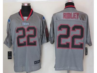 NEW NFL New England Patriots 22 Stevan Ridley Lights Out Grey Jerseys(Elite)