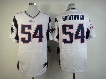 NEW NFL New England Patriots 54 Dont'a Hightower White Jerseys(Elite)