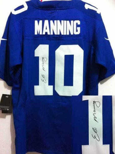 NEW NFL New York Giants 10 Eli Manning Blue Jerseys(Signed Elite) NEW NFL New York Giants 10 Eli Manning Blue Jerseys(Signed Elite)