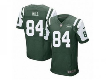 NEW NFL New York Jets #84 Hill Green Jerseys(Elite)