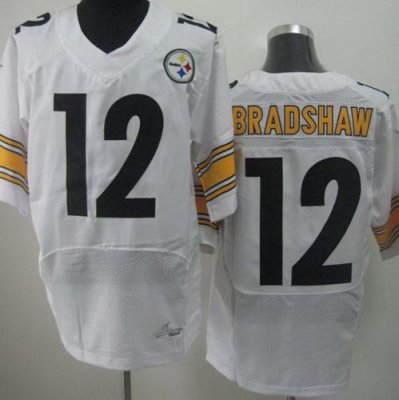 NEW NFL Pittsburgh Steelers #12 Bradshaw White Jerseys(Elite) NEW NFL Pittsburgh Steelers #12 Bradshaw White Jerseys(Elite)
