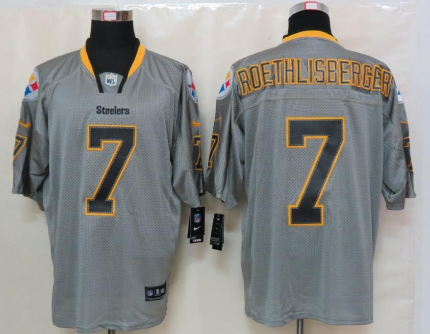 NEW NFL Pittsburgh Steelers 7 Ben Roethlisberger Lights Out Grey Jerseys(Elite) NEW NFL Pittsburgh Steelers 7 Ben Roethlisberger Lights Out Grey Jerseys(Elite)