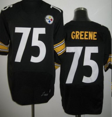 NEW NFL Pittsburgh Steelers 75 Joe Greene Black Jerseys(Elite)