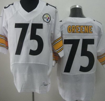 NEW NFL Pittsburgh Steelers 75 Joe Greene White Jerseys(Elite)