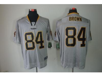 NEW NFL Pittsburgh Steelers 84 Antonio Brown Lights Out Grey Jerseys(Elite) NEW NFL Pittsburgh Steelers 84 Antonio Brown Lights Out Grey Jerseys(Elite)