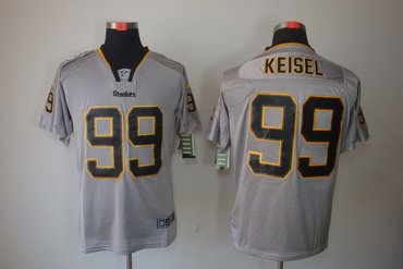 NEW NFL Pittsburgh Steelers 99 Keisel Lights Out Grey Jerseys(Elite) NEW NFL Pittsburgh Steelers 99 Keisel Lights Out Grey Jerseys(Elite)
