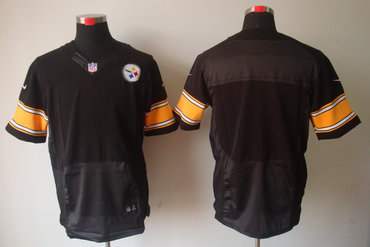 2012 NEW NFL Pittsburgh Steelers Black Color Blank Jerseys(Elite)