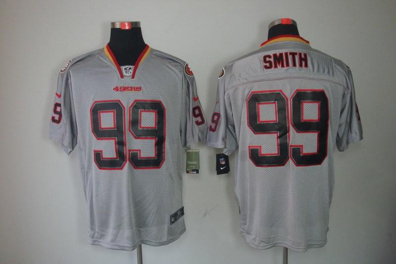 NEW NFL San Francisco 49ers 99 Aldon Smith Lights Out Grey Jerseys(Elite) NEW NFL San Francisco 49ers 99 Aldon Smith Lights Out Grey Jerseys(Elite)
