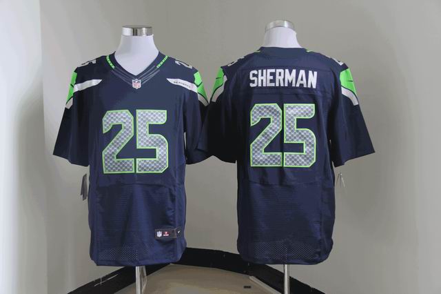 NEW NFL Seattle Seahawks 25 Richard Sherman Blue Jerseys(Elite) NEW NFL Seattle Seahawks 25 Richard Sherman Blue Jerseys(Elite)