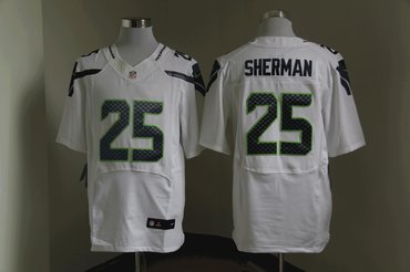 NEW NFL Seattle Seahawks 25 Richard Sherman White Jerseys(Elite) NEW NFL Seattle Seahawks 25 Richard Sherman White Jerseys(Elite)
