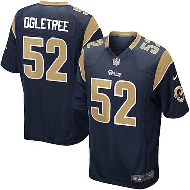 NEW NFL St. Louis Rams 52 Alec Ogletree Blue Jerseys (Game) NEW NFL St. Louis Rams 52 Alec Ogletree Blue Jerseys (Game)