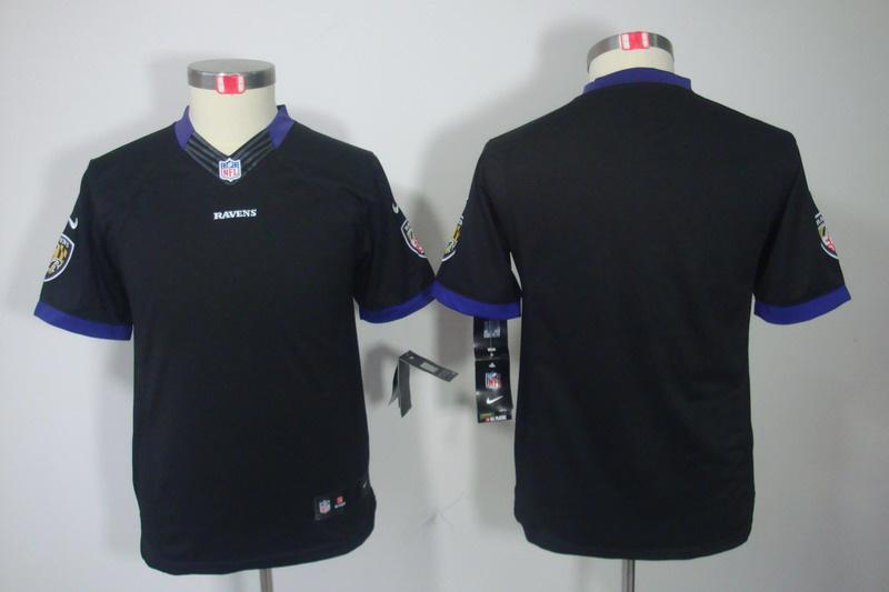 NEW NFL Youth Baltimore Ravens Blank Black Jerseys