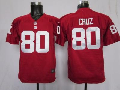 NEW NFL Youth New York Giants 80 Victor Cruz Red Jerseys
