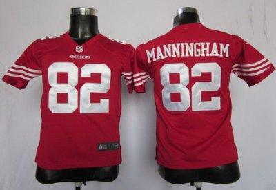 NEW NFL Youth San Francisco 49ers 82 Mario Manningham Red Jerseys