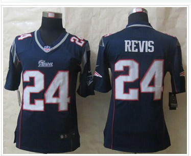 NEW New England Patriots #24 Darrelle Revis Navy Blue Team Color Stitched NFL Game Jersey