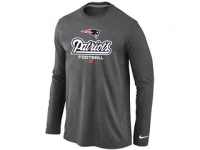 NEW New England Patriots Critical Victory Long Sleeve T-Shirt D.Grey