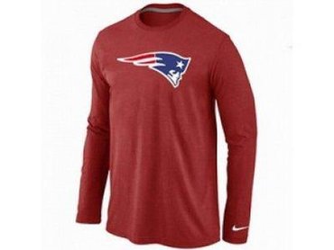 NEW New England Patriots Logo Long Sleeve T-Shirt RED NEW New England Patriots Logo Long Sleeve T-Shirt RED