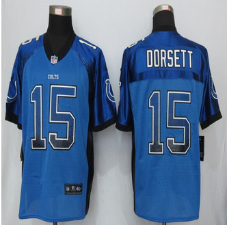 NEW New Indianapolis Colts 15 Phillip Dorsett Drift Fashion Blue Elite Jerseys NEW New Indianapolis Colts 15 Phillip Dorsett Drift Fashion Blue Elite Jerseys