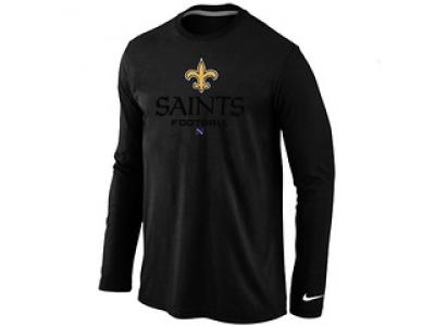 NEW New Orleans Sains Critical Victory Long Sleeve T-Shirt Black NEW New Orleans Sains Critical Victory Long Sleeve T-Shirt Black