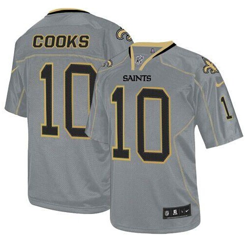 NEW New Orleans Saints #10 Brandin Cooks Lights Out Grey NFL Elite Jersey NEW New Orleans Saints #10 Brandin Cooks Lights Out Grey NFL Elite Jersey