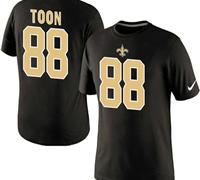 NEW New Orleans Saints #88 Nick Toon Pride Name & Number T-Shirt Black NEW New Orleans Saints #88 Nick Toon Pride Name & Number T-Shirt Black