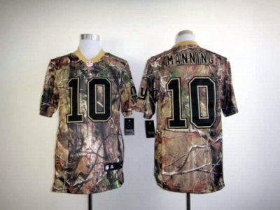 2012 NEW New York Giants #10 Eli Manning Camo Realtree NFL Jerseys(Elite)