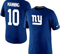 NEW New York Giants #10 Eli Manning Name & Number T-Shirt BLue NEW New York Giants #10 Eli Manning Name & Number T-Shirt BLue