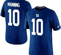 NEW New York Giants #10 Eli Manning Pride Name & Number T-Shirt Blue NEW New York Giants #10 Eli Manning Pride Name & Number T-Shirt Blue