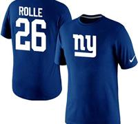NEW New York Giants #26 Antrel Rolle Name & Number T-Shirt Blue NEW New York Giants #26 Antrel Rolle Name & Number T-Shirt Blue