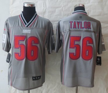 NEW New York Giants #56 Taylor Grey Vapor Elite Jerseys NEW New York Giants #56 Taylor Grey Vapor Elite Jerseys