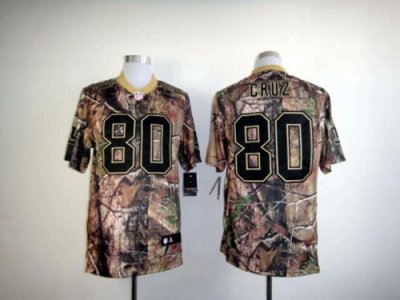 2012 NEW New York Giants #80 Victor Cruz Camo Realtree NFL Jerseys(Elite)