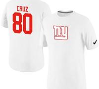 NEW New York Giants #80 Victor Cruz Name & Number NFL T-Shirt White NEW New York Giants #80 Victor Cruz Name & Number NFL T-Shirt White