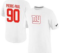 NEW New York Giants #90 Jason Pierre-Paul Name & Number T-Shirt WHite NEW New York Giants #90 Jason Pierre-Paul Name & Number T-Shirt WHite