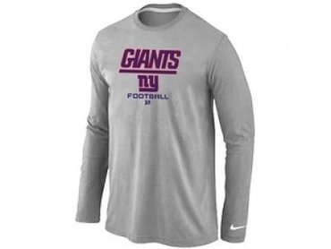 NEW New York Giants Critical Victory Long Sleeve T-Shirt Grey NEW New York Giants Critical Victory Long Sleeve T-Shirt Grey