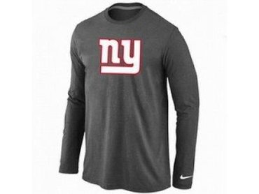 NEW New York Giants Logo Long Sleeve T-Shirt D.Grey NEW New York Giants Logo Long Sleeve T-Shirt D.Grey