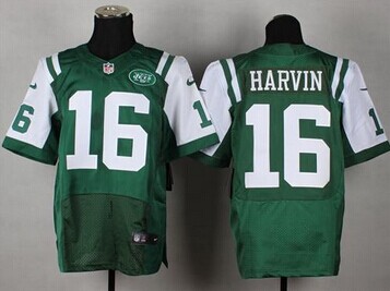 NEW New York Jets #16 Percy Harvin Green Team Color NFL Elite Jersey