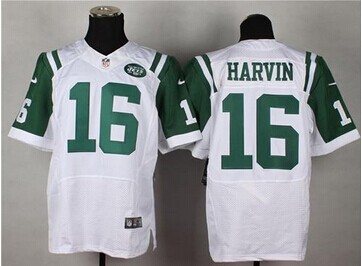NEW New York Jets #16 Percy Harvin White NFL Elite Jersey