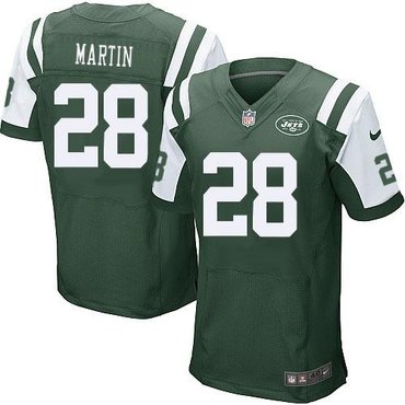 NEW New York Jets #28 Curtis Martin Green Team Color NFL Elite Jersey