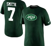 NEW New York Jets #7 Geno Smith Name & Number NFL T-Shirt Green