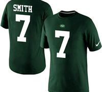 NEW New York Jets #7 Geno Smith Pride Name & Number NFL T-Shirt Green