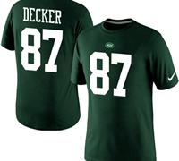 NEW New York Jets #87 Eric Decker Pride Name & Number NFL T-Shirt Green