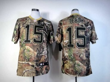 NEW New York Jets 15 Tim Tebow Camo Realtree NFL Jerseys(Elite)