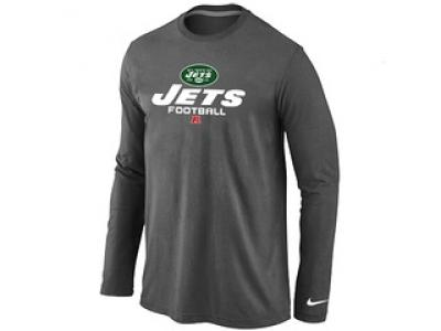 NEW New York Jets Critical Victory Long Sleeve T-Shirt D.Grey NEW New York Jets Critical Victory Long Sleeve T-Shirt D.Grey