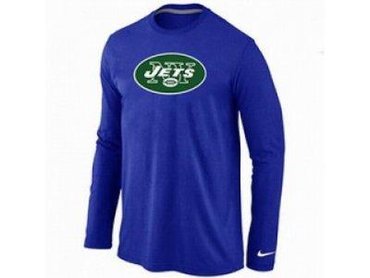 NEW New York Jets Logo Long Sleeve T-Shirt BLUE