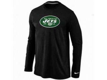 NEW New York Jets Logo Long Sleeve T-Shirt black NEW New York Jets Logo Long Sleeve T-Shirt black