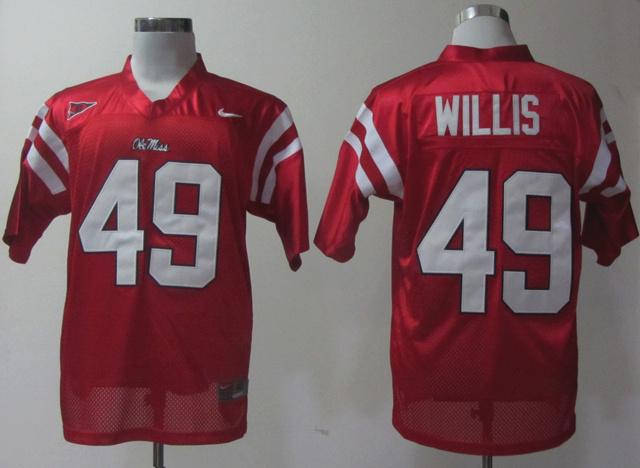 NEW Ole Miss Rebels Patrick Willis 49 Red College Football Jerseys NEW Ole Miss Rebels Patrick Willis 49 Red College Football Jerseys