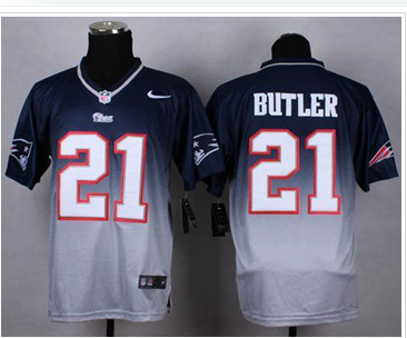 NEW Patriots #21 Malcolm Butler Navy Blue Grey NFL Elite Fadeaway Fashion Jersey NEW Patriots #21 Malcolm Butler Navy Blue Grey NFL Elite Fadeaway Fashion Jersey