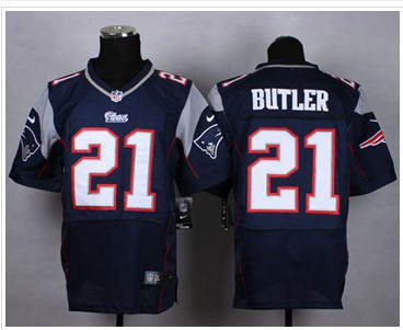 NEW Patriots #21 Malcolm Butler Navy Blue Team Color NFL Elite Jersey