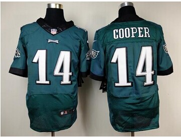 NEW Philadelphia Eagles #14 Riley Cooper Midnight Green Team Color NFL New Elite Jersey