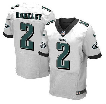 NEW Philadelphia Eagles #2 Matt Barkley White Men's Stitched NFL New Elite Jersey
